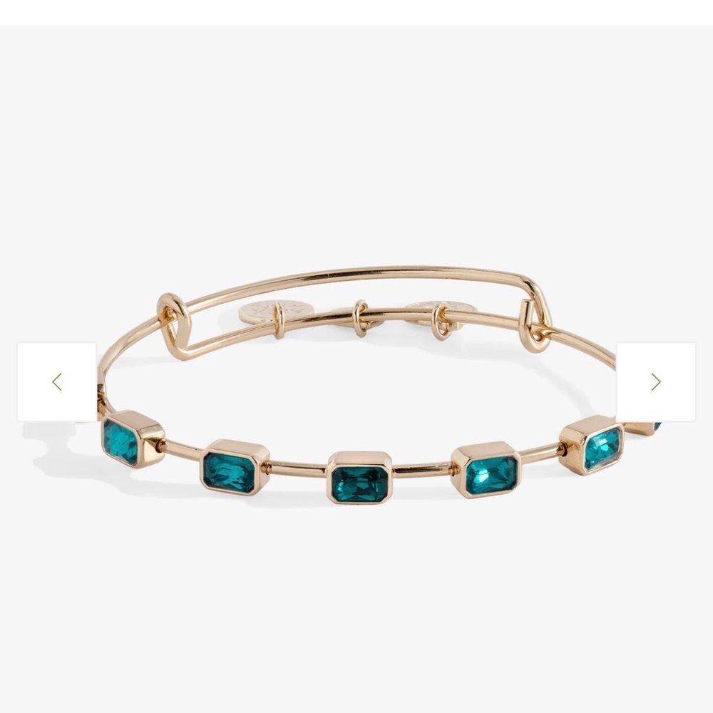 Elegant Gold and Teal Bracelet Alex and Ani
